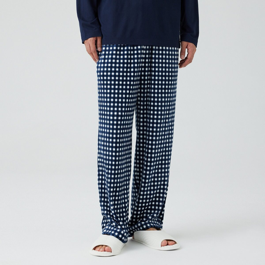 JAJU Mink Fleece Pajama Pants – Light Navy