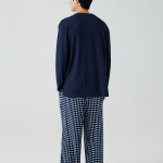 JAJU Mink Fleece Pajama Pants – Light Navy