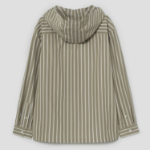 Maison Kitsune Men Hooded Shirt - Cardamone/White