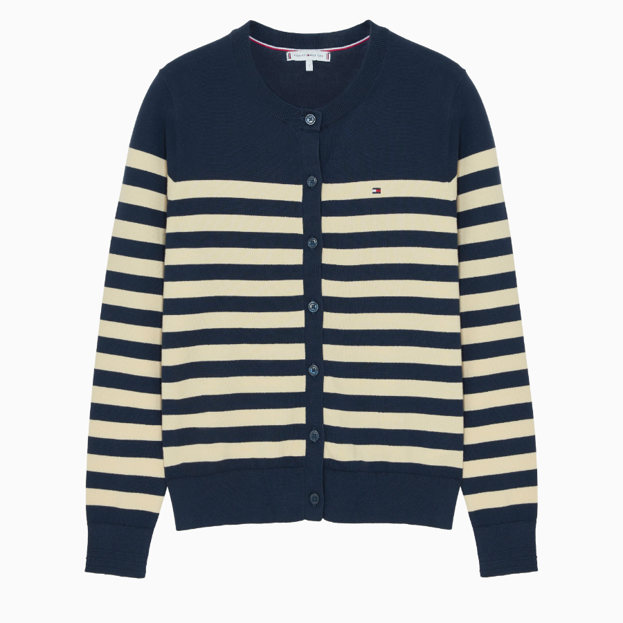 TOMMY HILFIGER [Official Headquarters] Cotton Jersey Stitch Cardigan
