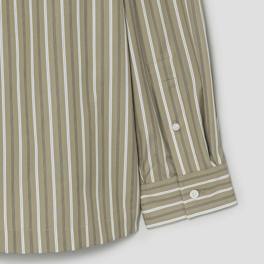 Maison Kitsune Men Hooded Shirt - Cardamone/White