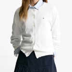 TOMMY HILFIGER [Official Headquarters] Cotton Jersey Stitch Cardigan