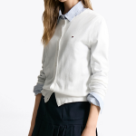 TOMMY HILFIGER [Official Headquarters] Cotton Jersey Stitch Cardigan