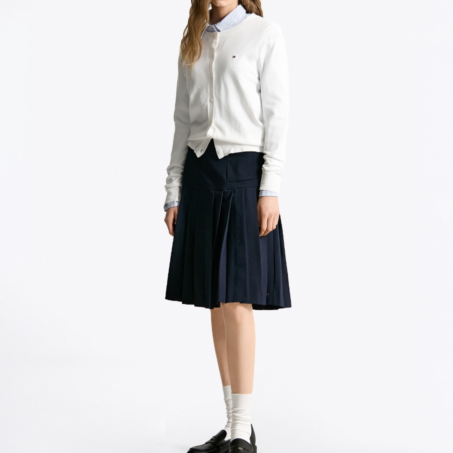 TOMMY HILFIGER [Official Headquarters] Cotton Jersey Stitch Cardigan