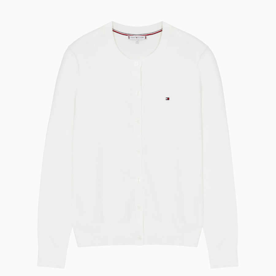TOMMY HILFIGER [Official Headquarters] Cotton Jersey Stitch Cardigan