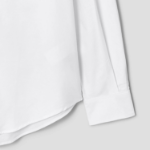 Maison Kitsune Men Contour Fox Head Skate Shirt - White