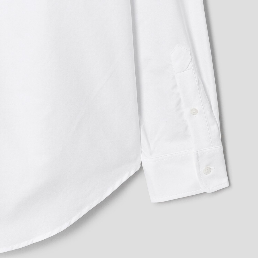Maison Kitsune Men Contour Fox Head Skate Shirt - White