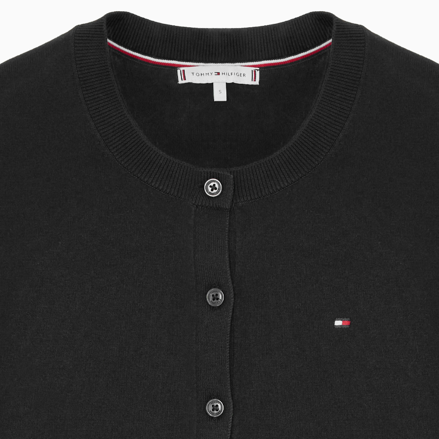 TOMMY HILFIGER [Official Headquarters] Cotton Jersey Stitch Cardigan