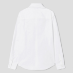 Maison Kitsune Men Fox Head Embroidery Casual Shirt - White