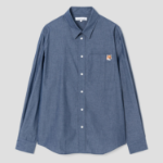 Maison Kitsune Men Fox Head Casual Shirt - Indigo
