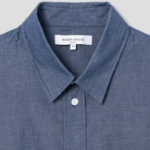 Maison Kitsune Men Fox Head Casual Shirt - Indigo