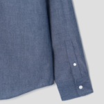 Maison Kitsune Men Fox Head Casual Shirt - Indigo