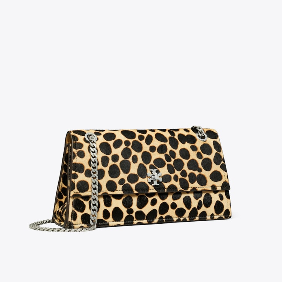 TORY BURCH Kira Turnlock Haircalf Shoulder Bag – Beige