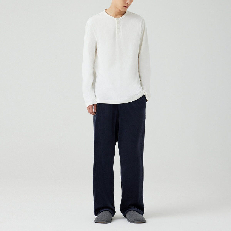 JAJU Mink Fleece Pajama Pants – Navy