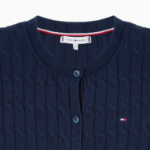 TOMMY HILFIGER [Official Headquarters] Cable Short Sleeve Cardigan