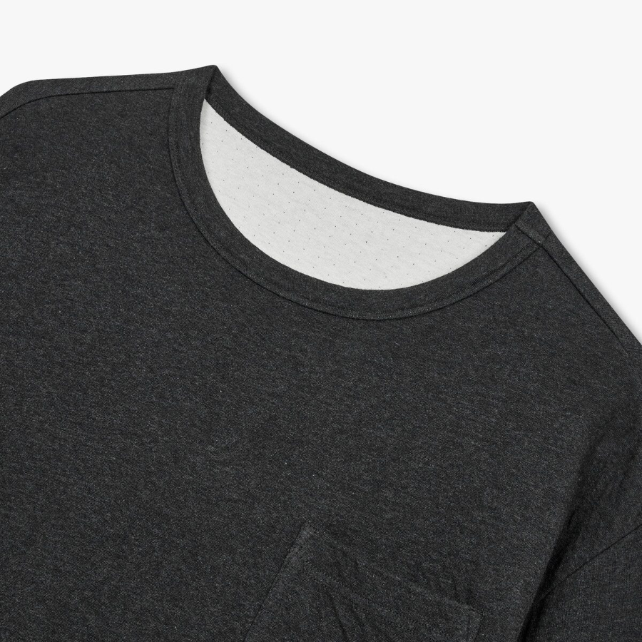 JAJU Double Cotton Loose Fit Pajama Long Sleeve – Charcoal —