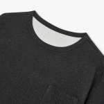 JAJU Double Cotton Loose Fit Pajama Long Sleeve – Charcoal —