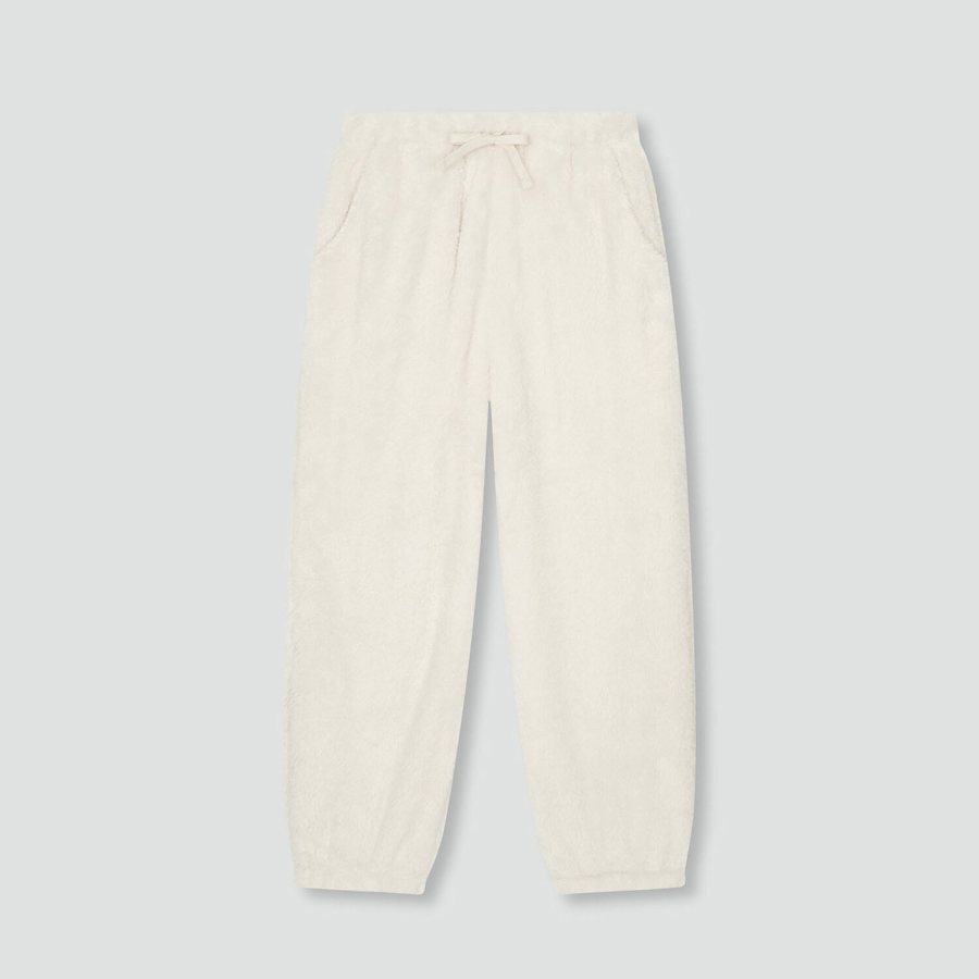 JAJU Microfiber Jogger Pajama Pants – Ivory