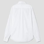 Maison Kitsune Men Classic Shirt With Baby Fox Patch In Cotton Poplin - White