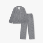 JAJU Peach Skin Pajama Set – Dark Navy