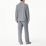 JAJU Peach Skin Pajama Set – Dark Navy