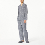 JAJU Peach Skin Pajama Set – Dark Navy