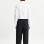 Maison Kitsune Men Button Down Classic Shirt With Institutional Fox Head Patch In Oxford - White