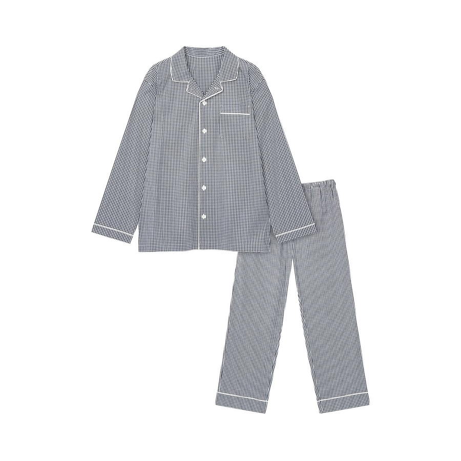 JAJU Cotton Stretch Pajama Set – Dark Navy