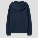 Maison Kitsune Men Tonal Fox Head Patch Comfort Zipped Hoodie - Ink Blue