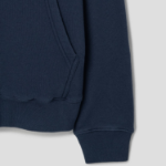 Maison Kitsune Men Tonal Fox Head Patch Comfort Zipped Hoodie - Ink Blue