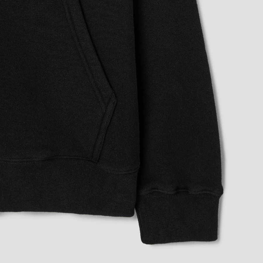 Maison Kitsune Men Tonal Fox Head Patch Comfort Zipped Hoodie - Black