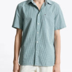 TOMMY HILFIGER [Official Headquarters] [Regular Fit] Seersucker Gingham Check Shirt