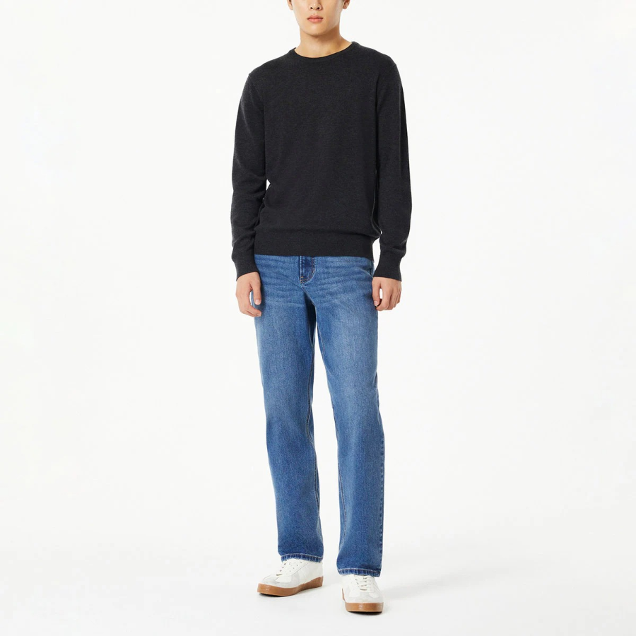 JAJU Round Neck Knit – Charcoal