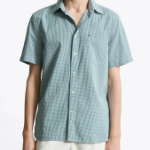 TOMMY HILFIGER [Official Headquarters] [Regular Fit] Seersucker Gingham Check Shirt