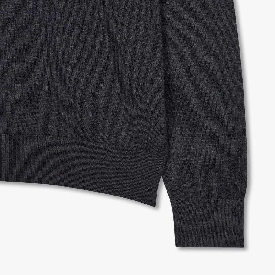 JAJU Round Neck Knit – Charcoal