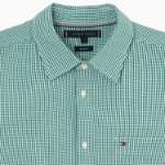 TOMMY HILFIGER [Official Headquarters] [Regular Fit] Seersucker Gingham Check Shirt