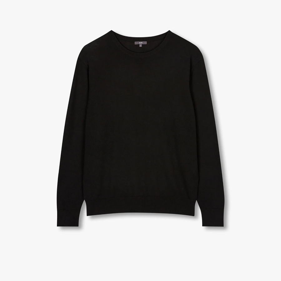 JAJU Round Neck Knit – Black
