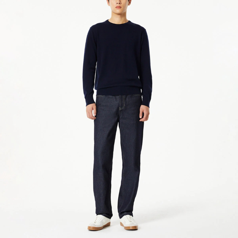 JAJU Round Neck Knit – Navy