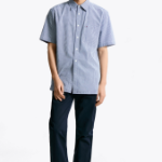 TOMMY HILFIGER [Official Headquarters] Seersucker Gingham Check Shirt