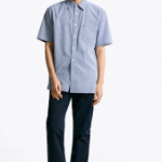 TOMMY HILFIGER [Official Headquarters] Seersucker Gingham Check Shirt