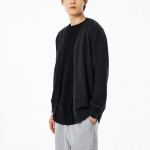 JAJU Merino Wool V-Neck Knit Cardigan – Charcoal