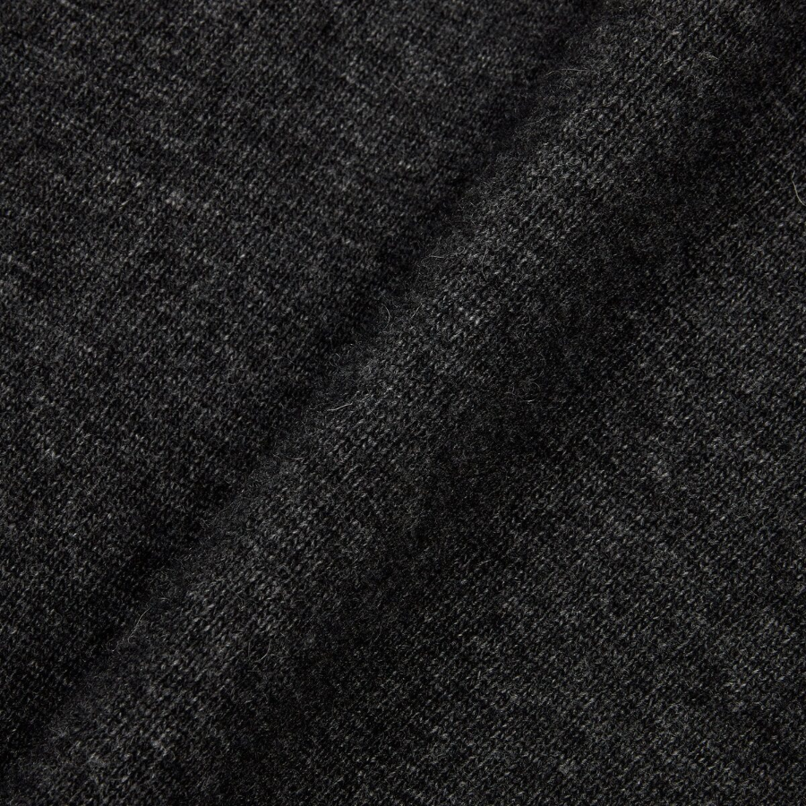 JAJU Merino Wool V-Neck Knit Cardigan – Charcoal