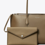 TORY BURCH Perry Small Zip Tote – Brown