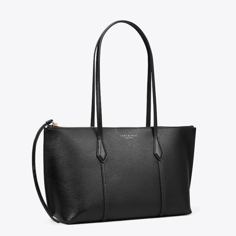 TORY BURCH Perry Small Zip Tote – Black