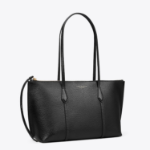 TORY BURCH Perry Small Zip Tote – Black
