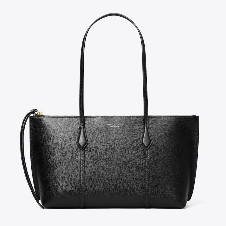 TORY BURCH Perry Small Zip Tote – Black
