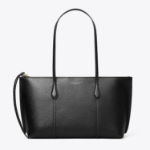 TORY BURCH Perry Small Zip Tote – Black