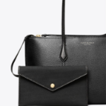 TORY BURCH Perry Small Zip Tote – Black