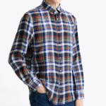 TOMMY HILFIGER [Official Headquarters] [Regular fit] Льняная рубашка в мульти-клетку (T12F3WSH300MT10MS)