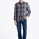 TOMMY HILFIGER [Official Headquarters] [Regular fit] Льняная рубашка в мульти-клетку (T12F3WSH300MT10MS)